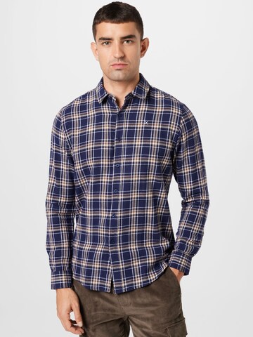 Clean Cut Copenhagen Regular fit Button Up Shirt in Blue: front