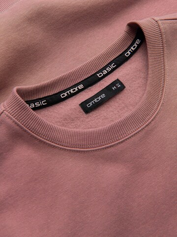 Ombre Sweatshirt 'OM-SSBN-0159' in Roze