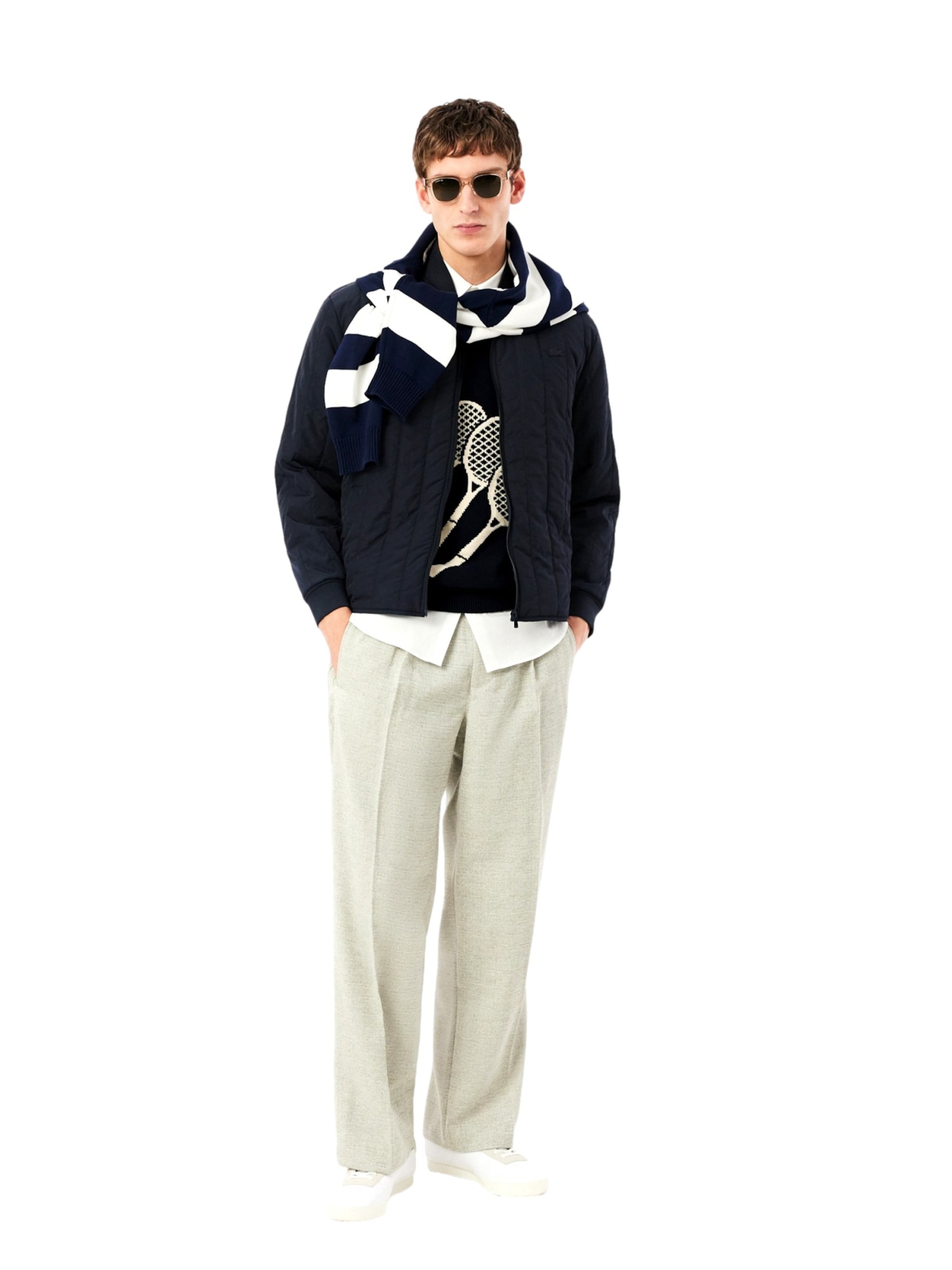 Veste mi-saison LACOSTE en noir