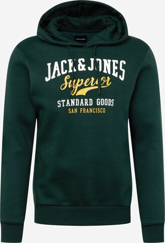 JACK & JONES Mikina – zelená: přední strana