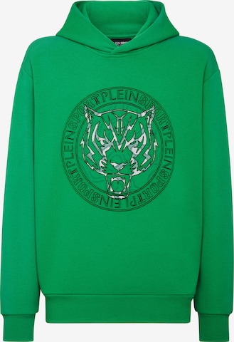 Plein Sport Sweatshirt 'Tiger' in Groen: voorkant