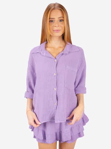 Seasons of April Bluse 'Celina' in Lila: Vorderseite