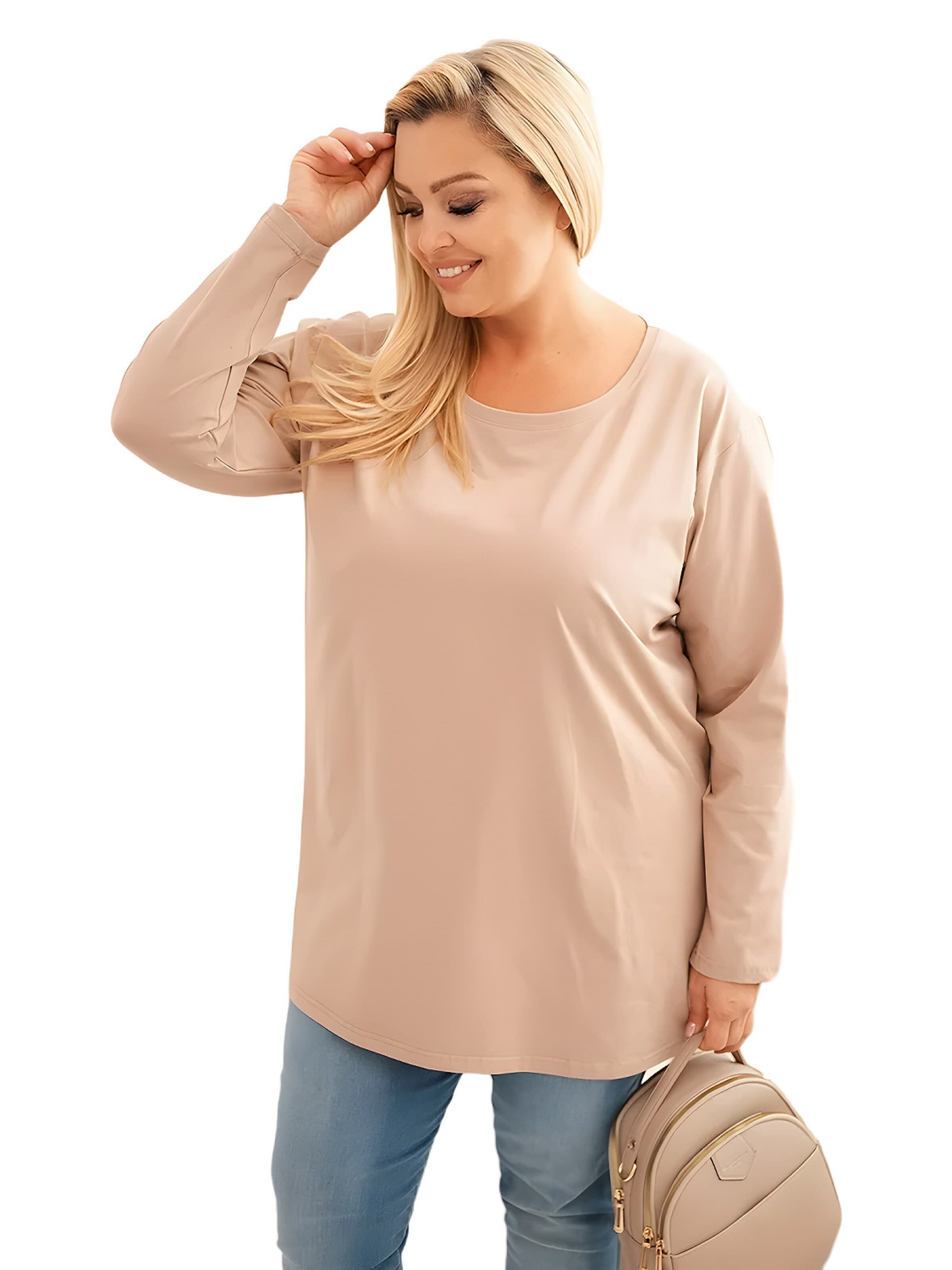 Lumera Blouse in Grijs: voorkant