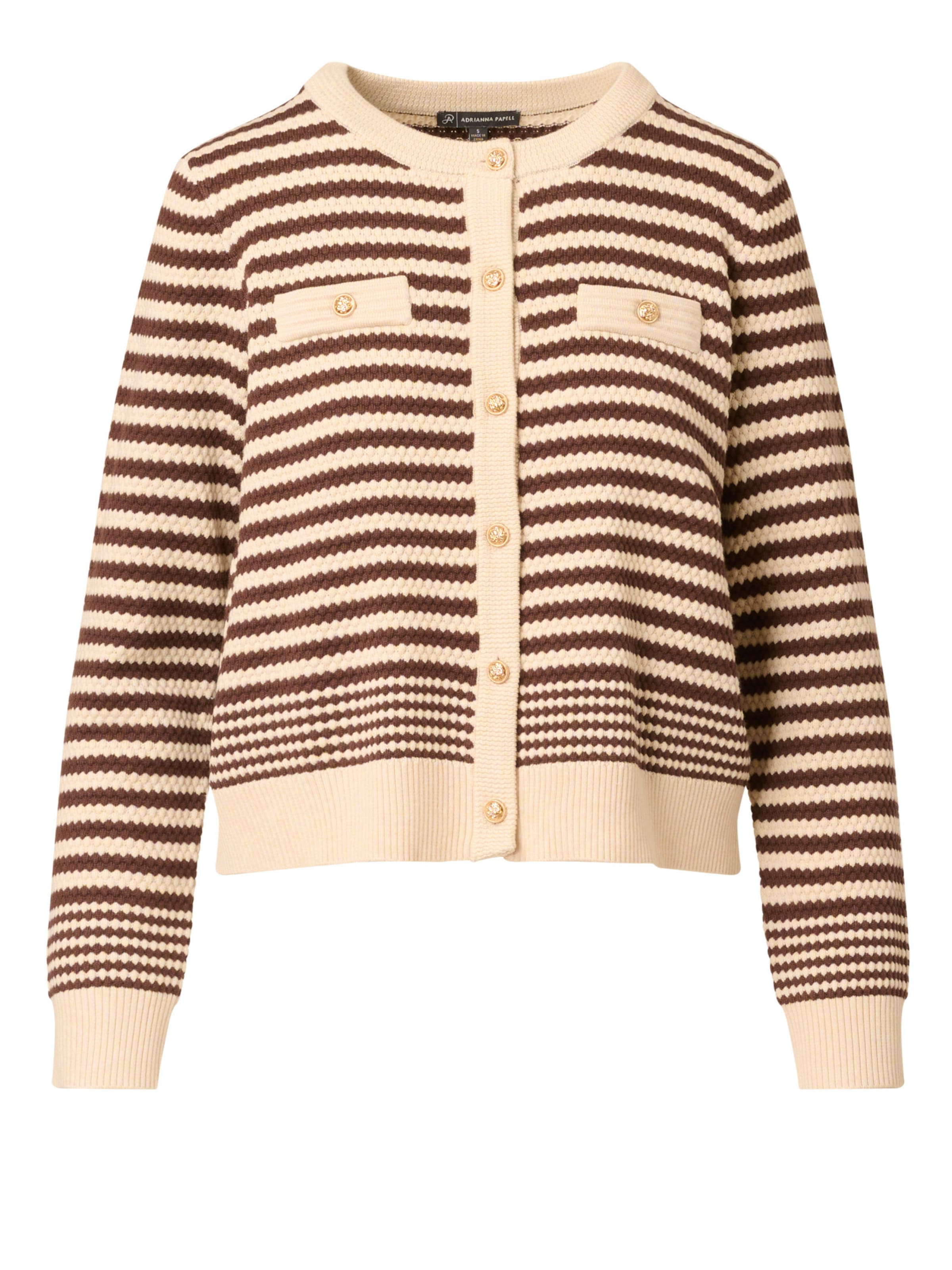 Adrianna Papell Strickjacke in Braun: Vorderseite