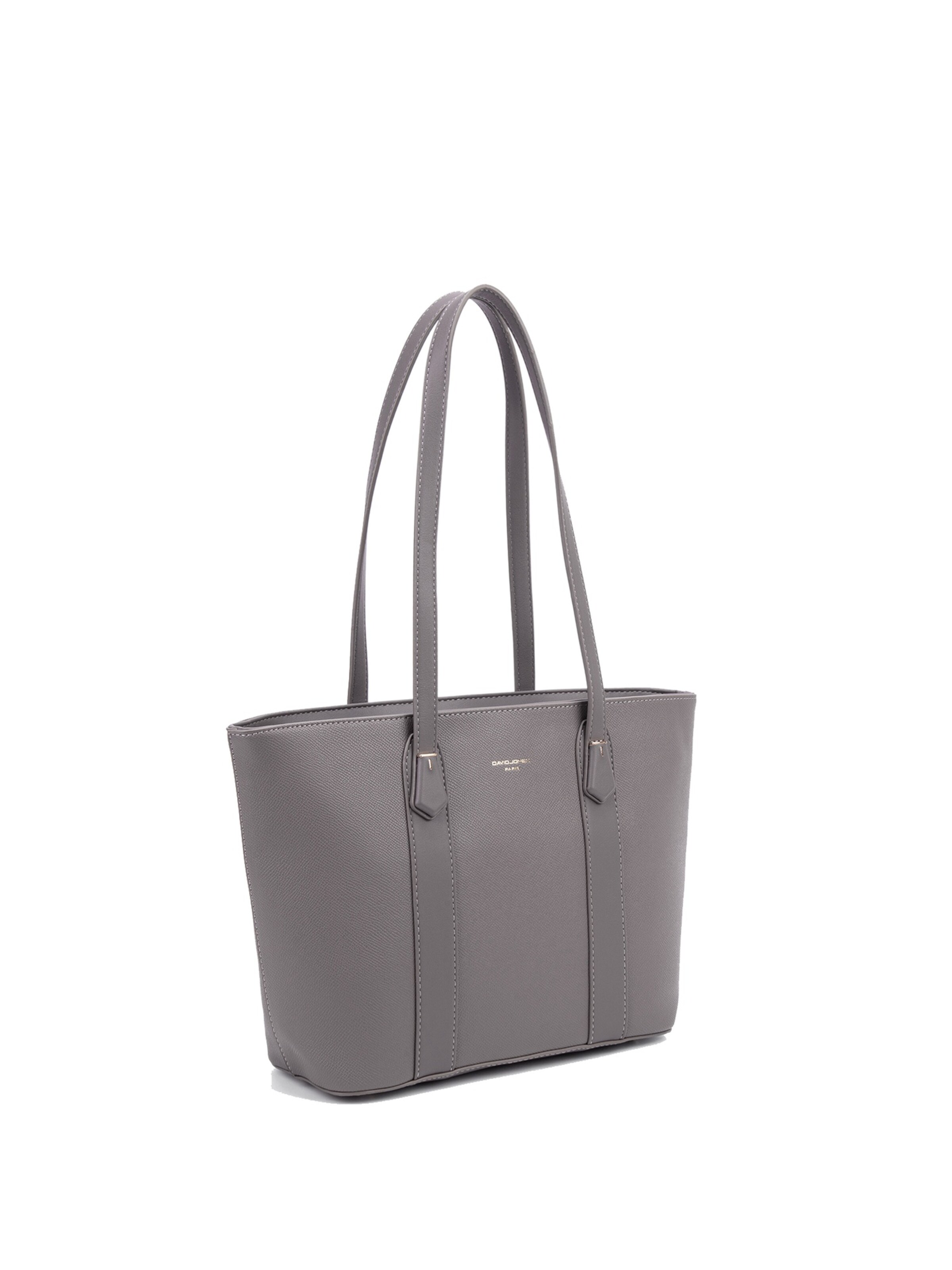 David Jones Schultertasche in Grau: Vorderseite