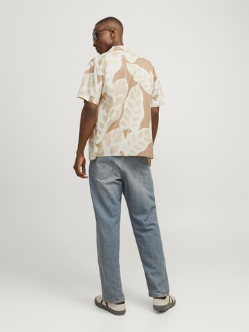 JACK & JONES Comfort fit Overhemd in Beige