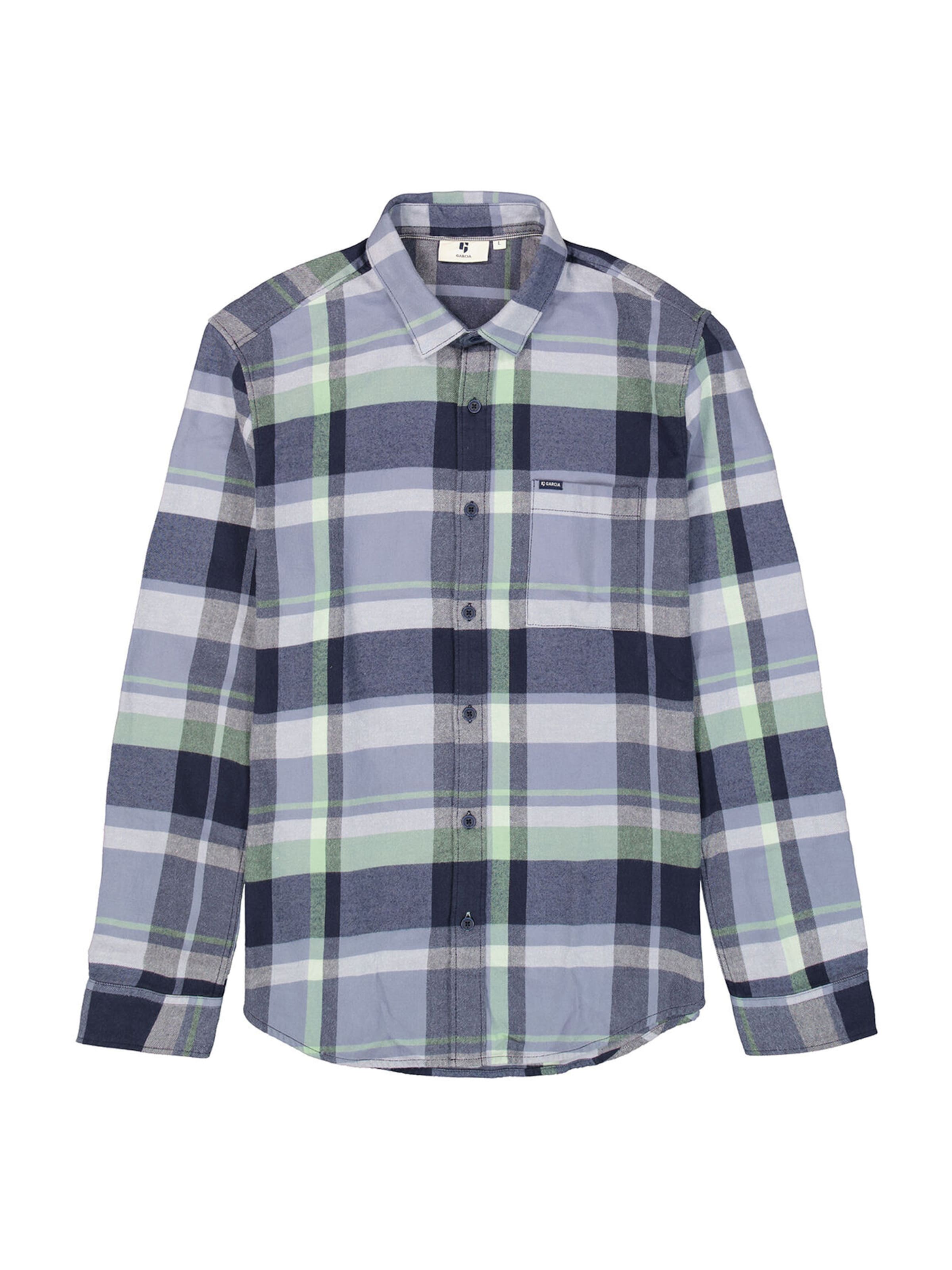 GARCIA Regular Fit Skjorte i blå: forside