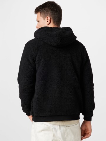 !Solid Fleece Jacket 'Vig' in Black