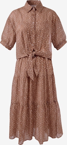 Usha - Vestido en marrón: frente
