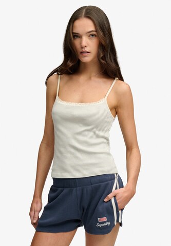 Superdry & Co Top 'Athletic Essential' in Wit: voorkant