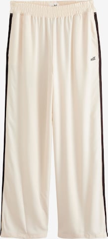 Wide leg Pantaloni di self. in beige: frontale