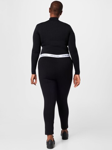 Calvin Klein Jeans Curve Skinny Legíny – černá