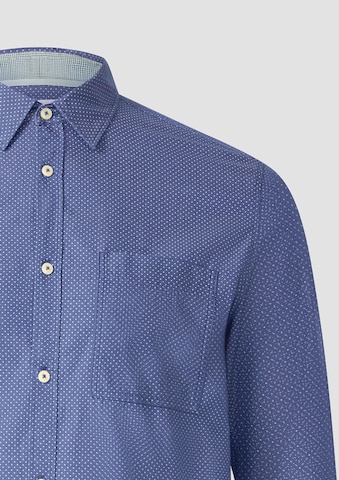 s.Oliver Regular fit Button Up Shirt in Blue