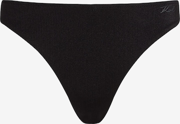 Slip costum de baie de la Karl Lagerfeld pe negru: față