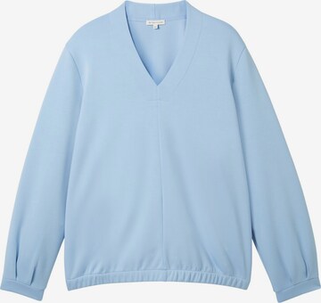 Tom Tailor Women + Sweatshirt 'Scuba' in Blue: front