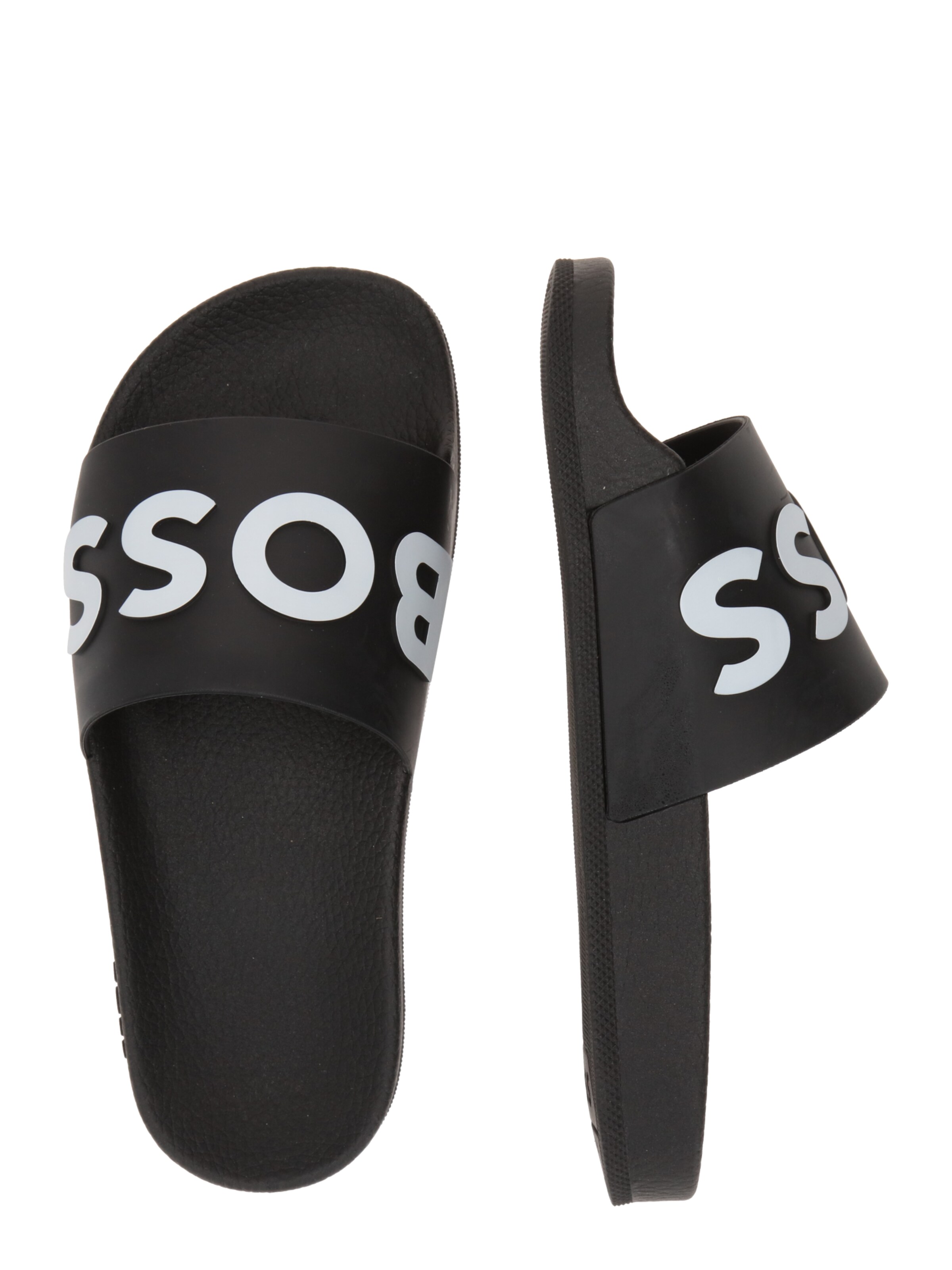 BOSS Klapki 'Bay' w kolorze czarny