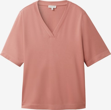 T-shirt TOM TAILOR en rose : devant