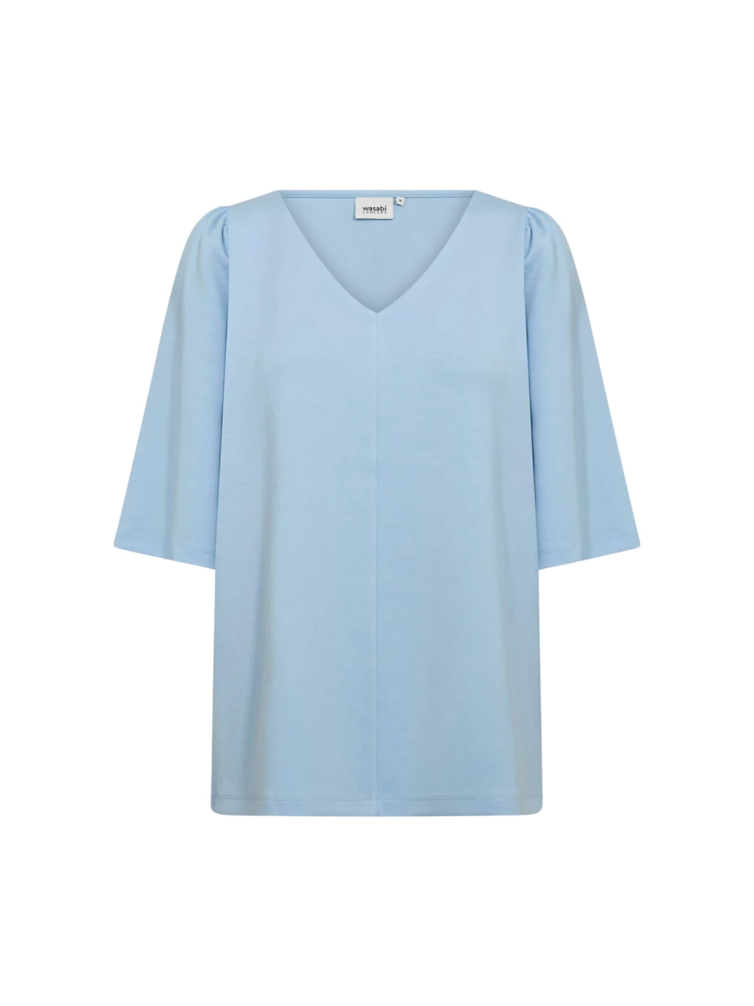 Wasabi Concept Shirt ' WA-SEBINA 70 ' in Blauw: voorkant