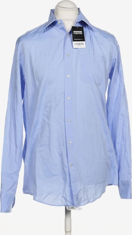 Jacques Britt Button Up Shirt in L in Blue: front