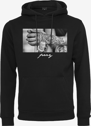 MT Men Sweatshirt 'Pray 2.0' in Zwart: voorkant