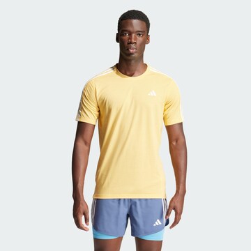 Tricou funcțional 'Own the Run' de la ADIDAS PERFORMANCE pe galben: față