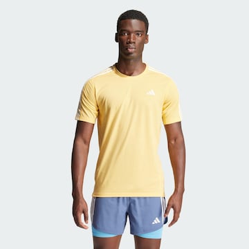 ADIDAS PERFORMANCE Functioneel shirt 'Own the Run' in Geel: voorkant
