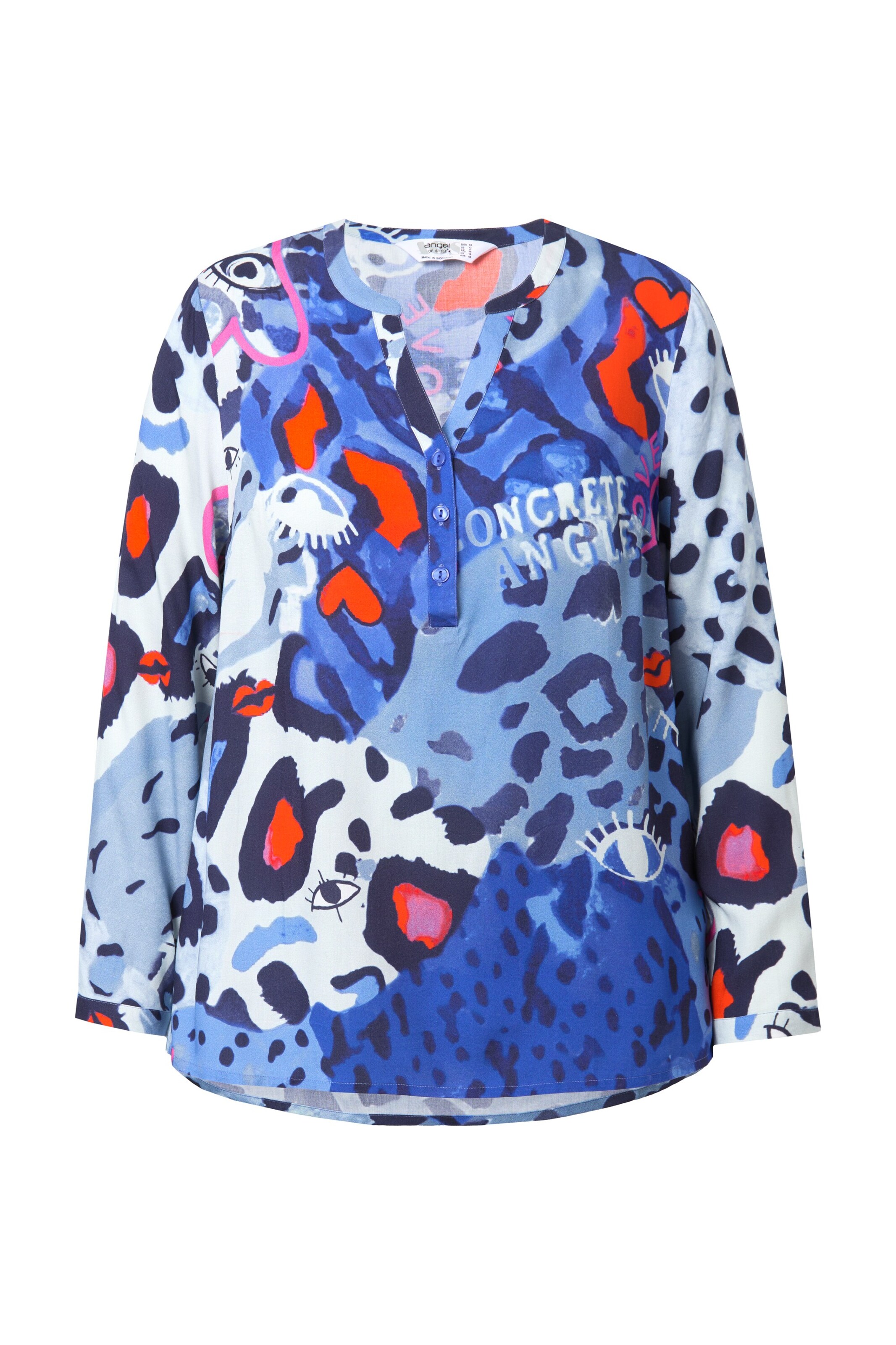Angel of Style Blouse in Blauw: voorkant