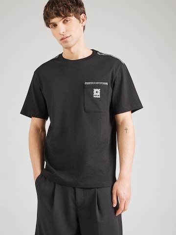 Maglietta 'Darro' di HUGO in nero: frontale