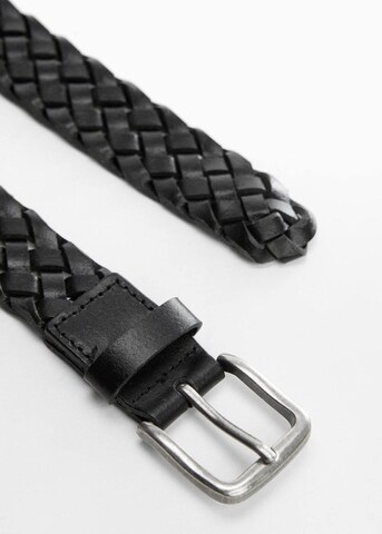 Ceinture 'Trenza' MANGO MAN en noir