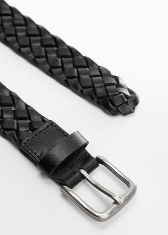 MANGO MAN Belt 'Trenza' in Black