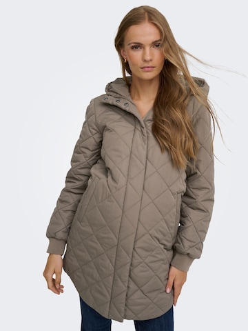 Only Maternity - Chaqueta de entretiempo 'OLMJuliet' en marrón: frente
