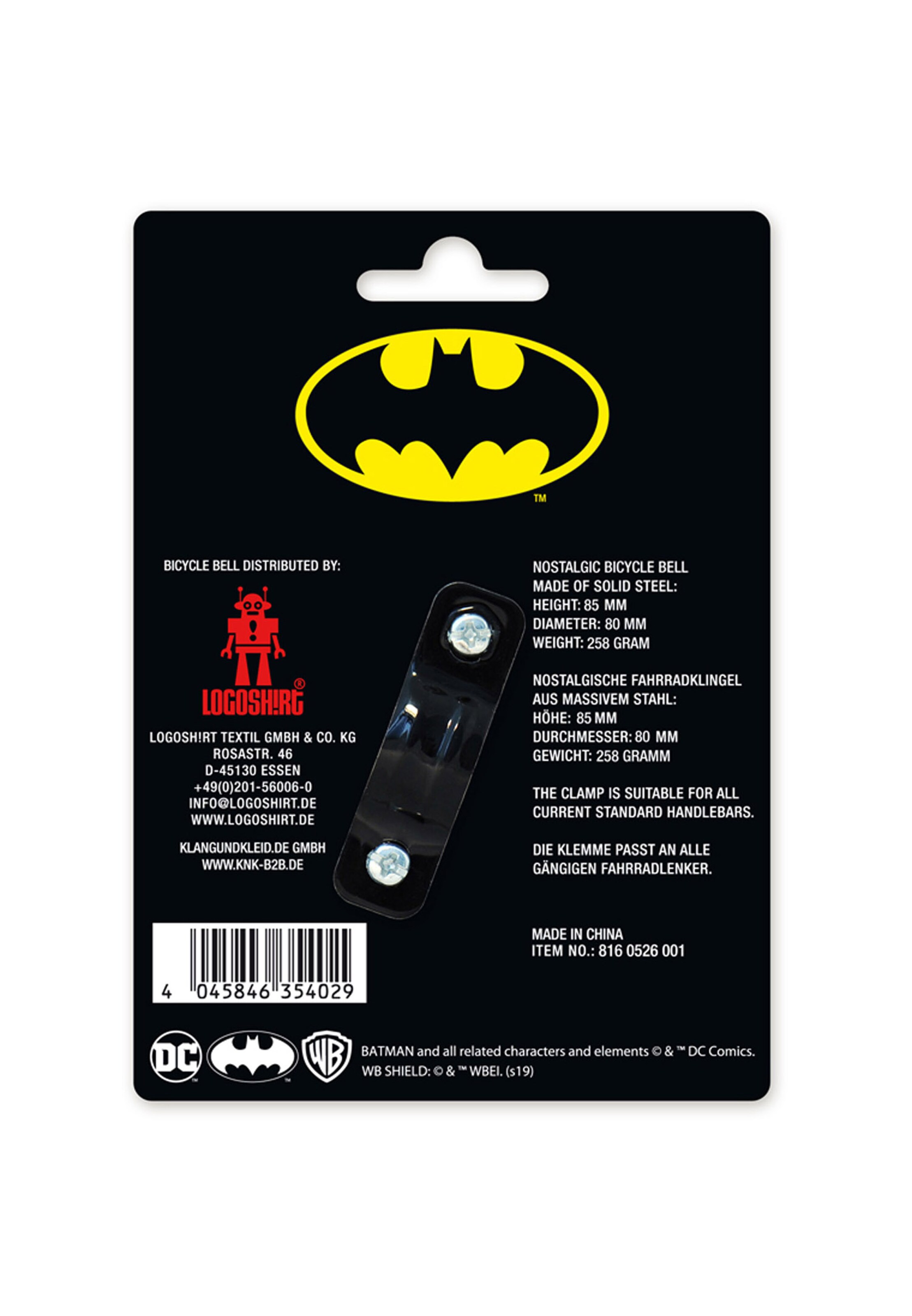 LOGOSHIRT Accessory 'Batman' in Black