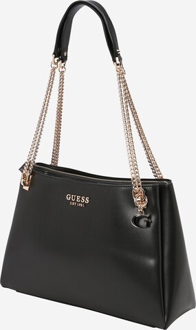 GUESS Schultertasche 'Eliette' in Schwarz