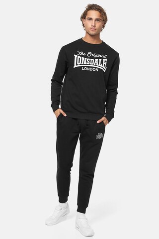 juoda LONSDALE Megztinis be užsegimo 'Burghead'