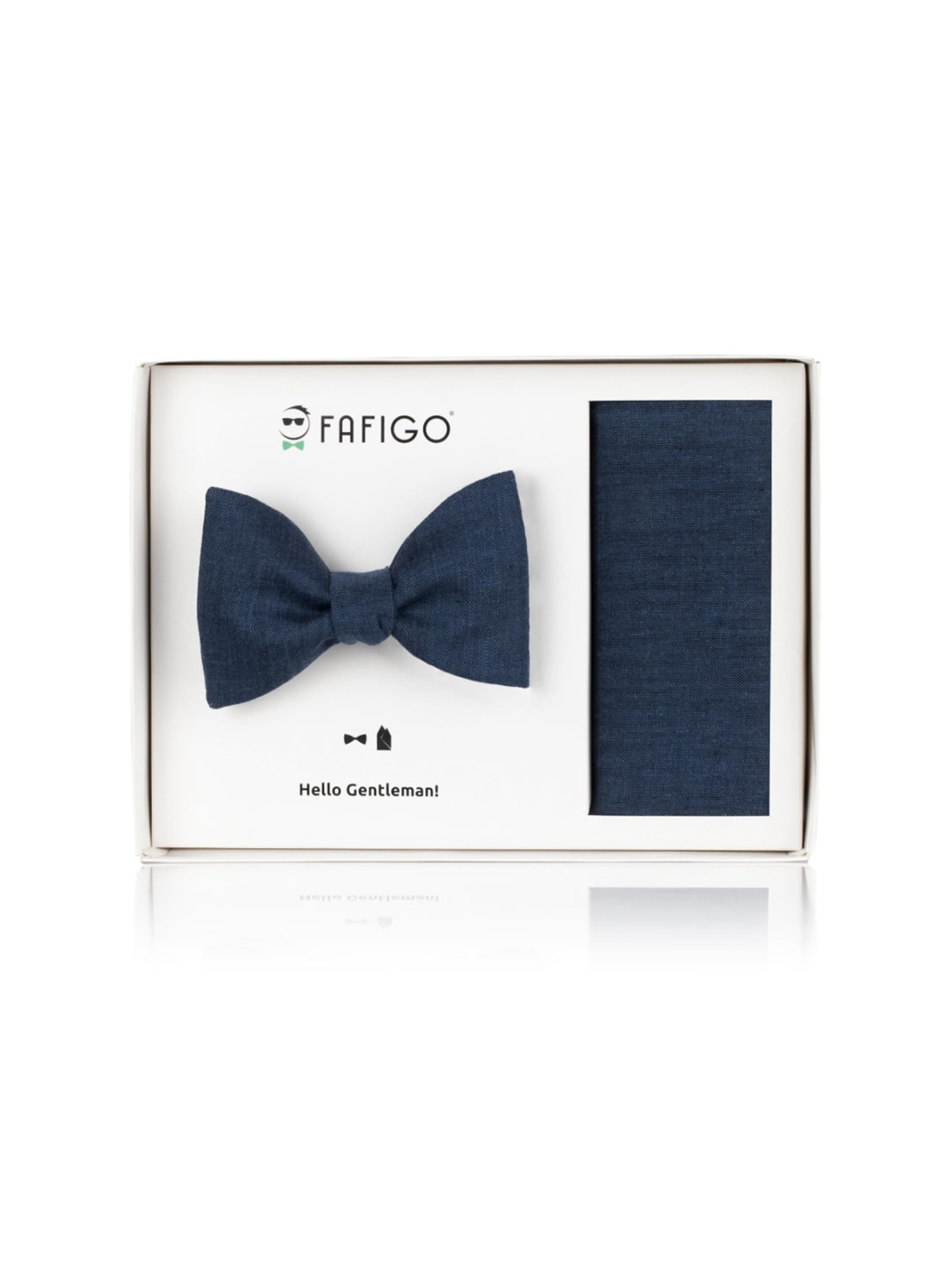 FAFIGO Bow Tie 'Set Ennio' in Blue: front