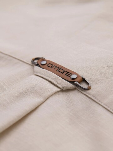 Ombre Regular fit Overhemd in Beige
