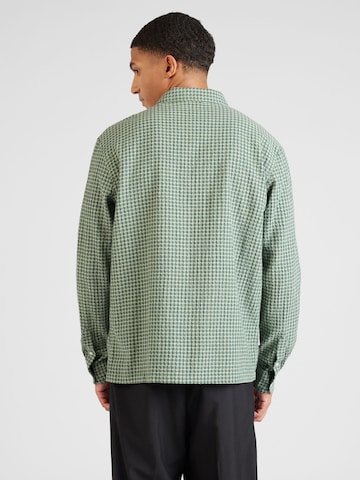 WEEKDAY Comfort fit Button Up Shirt in Green