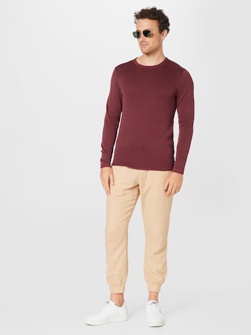 Regular fit Pullover 'Garson' di Only & Sons in rosso