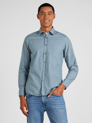 BOSS Orange Regular fit Button Up Shirt 'Relegant_6' in Blue: front