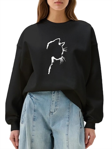 Felpa di GORHEY in nero: frontale