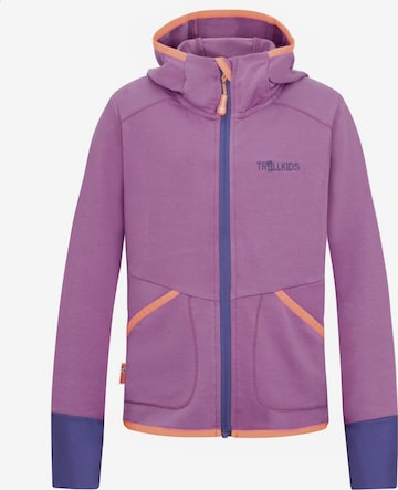 TROLLKIDS Fleece Jacket in Pink: front