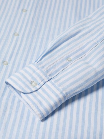 MANGO MAN Regular fit Button Up Shirt 'Rig' in Blue