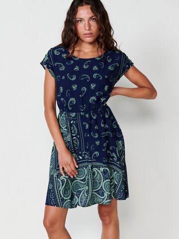 KOROSHI Dress in Blue: front