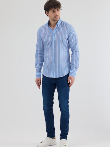 Slim fit Camicia business di 7Camicie in blu