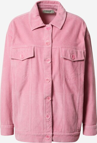 Veste mi-saison Thinking MU en rose : devant