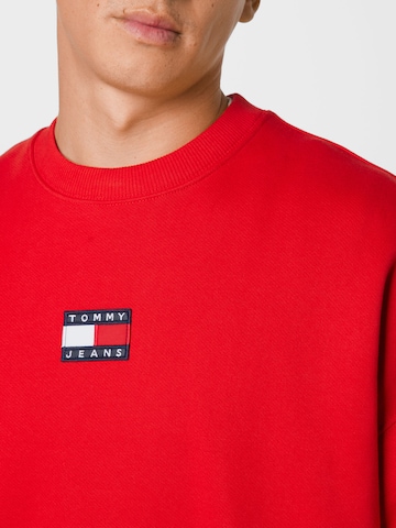 Tommy Jeans - Sweatshirt em vermelho