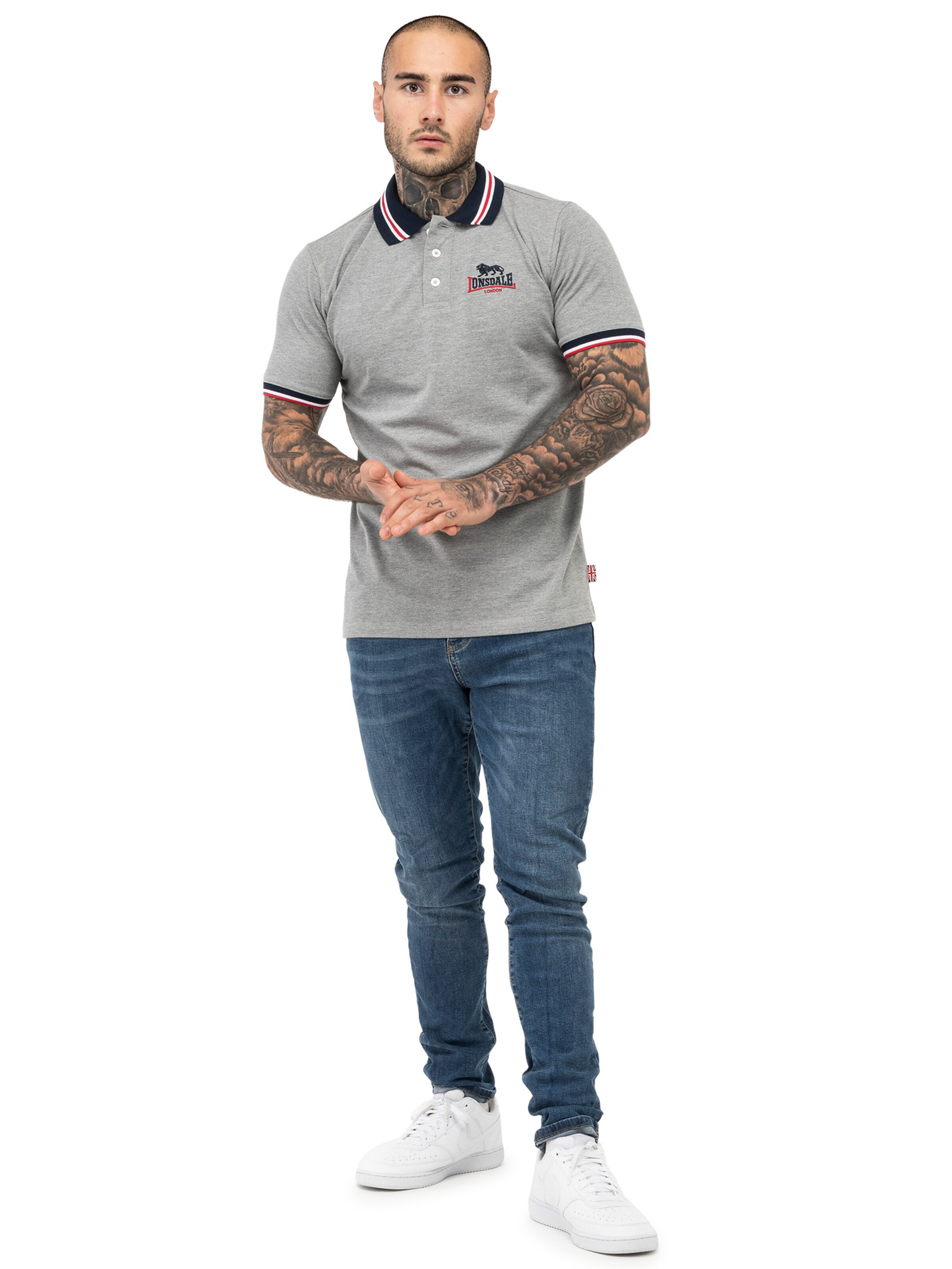 LONSDALE Koszulka 'Occumster' w kolorze szary