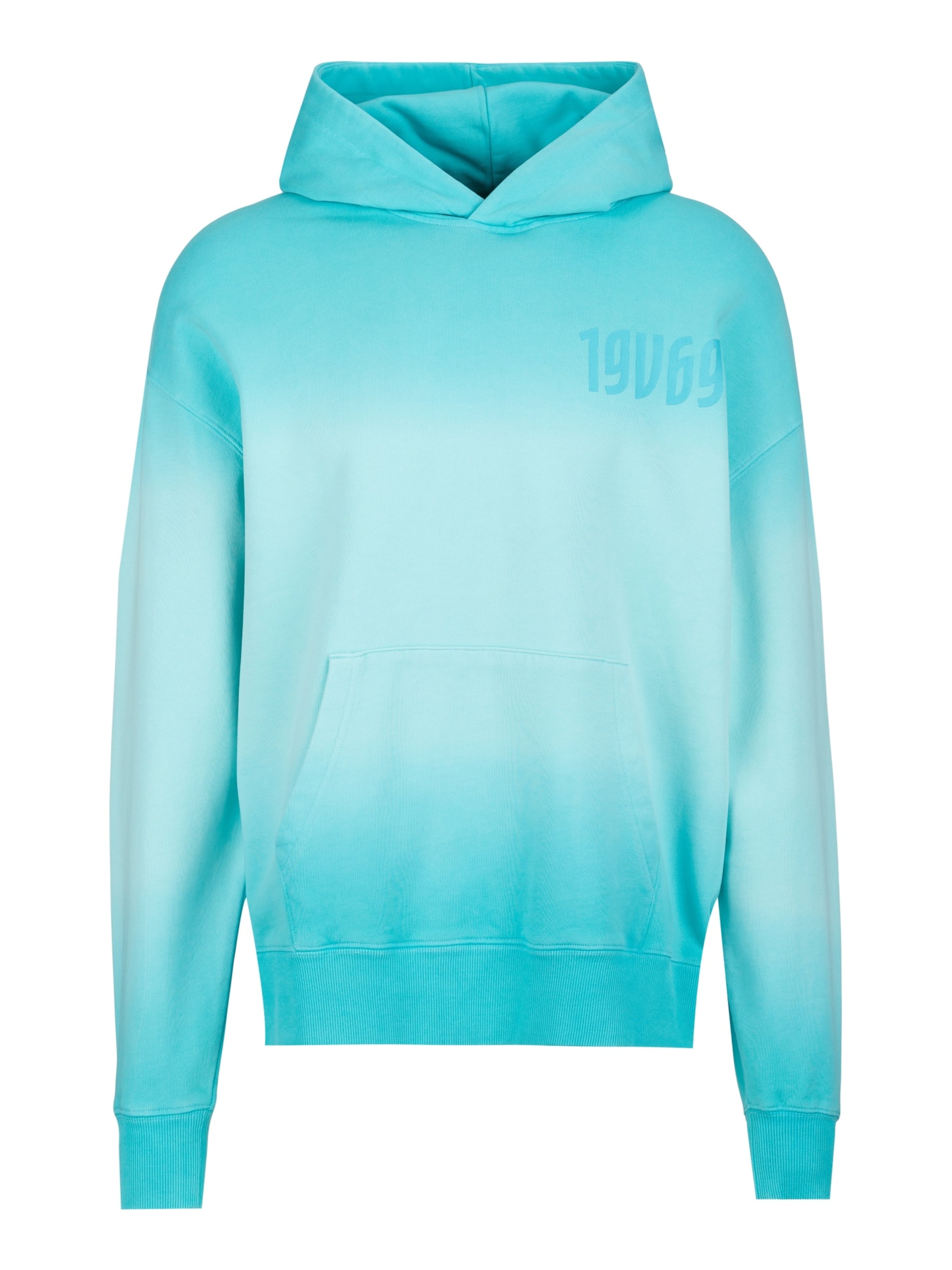 19V69 ITALIA Sweatshirt 'Quentino' in XXXL in Turquoise, Item view