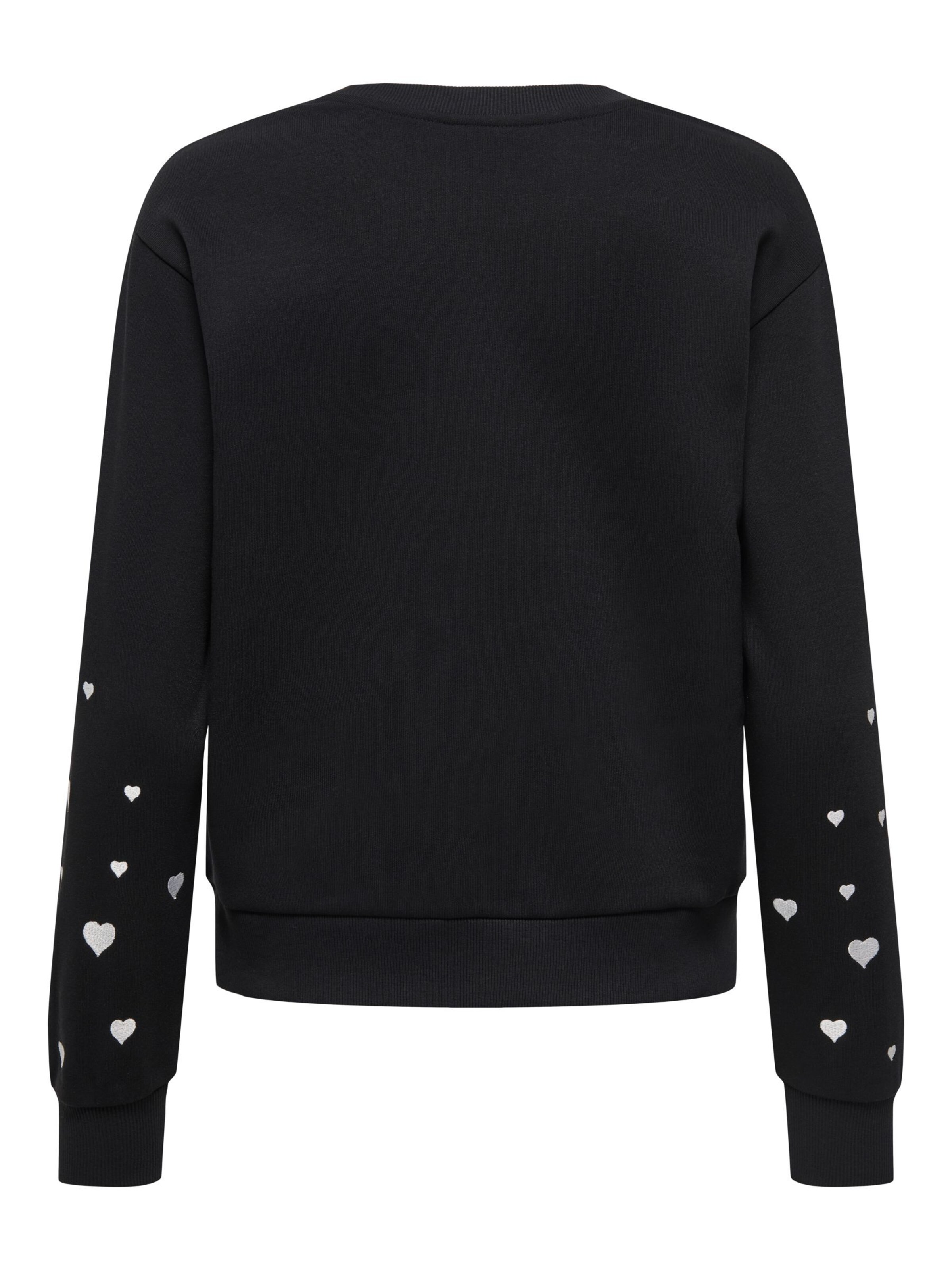 JDY Sweatshirt 'JDYParis' in Zwart