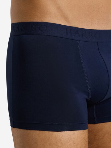 Hanro Boxershorts ' Cotton Essentials ' in Blauw
